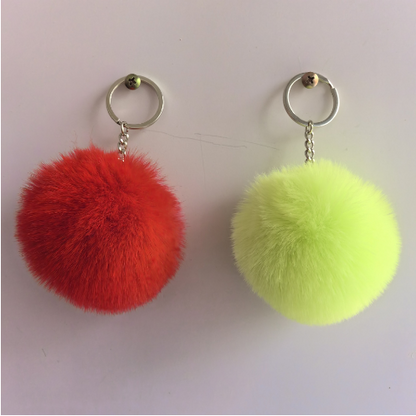 8cm Fluffy Ball Keychain