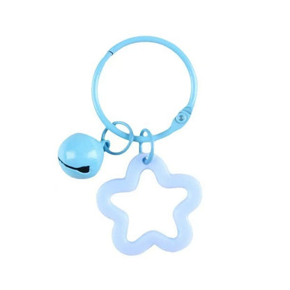 Colorful five-pointed star keychain